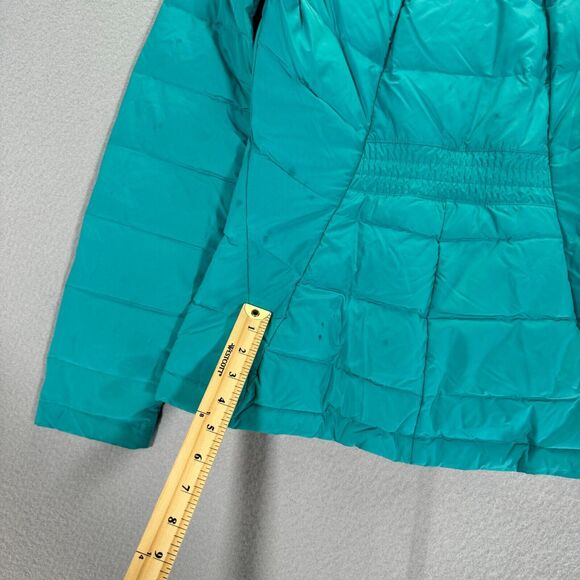 Spyder Syrround Down Jacket Womens Small Blue Goose Puffer Mock Neck Outdoor - Picture 8 of 16